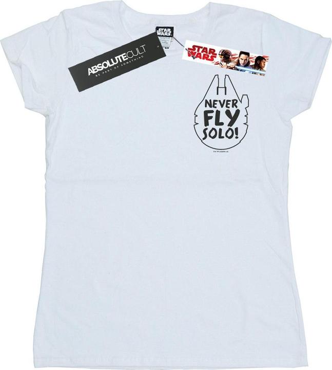Star Wars Never Fly Solo TShirt (S)