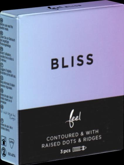 Produktbild Feel Bliss» 3 erregend strukturierte Kondome für mehr Lust (3 Stk.)