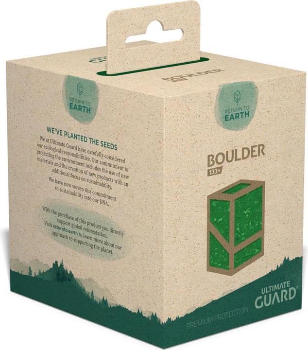 Actual product image Ultimate Guard Return To Earth Boulder Deck Case 133+ taille standard Vert