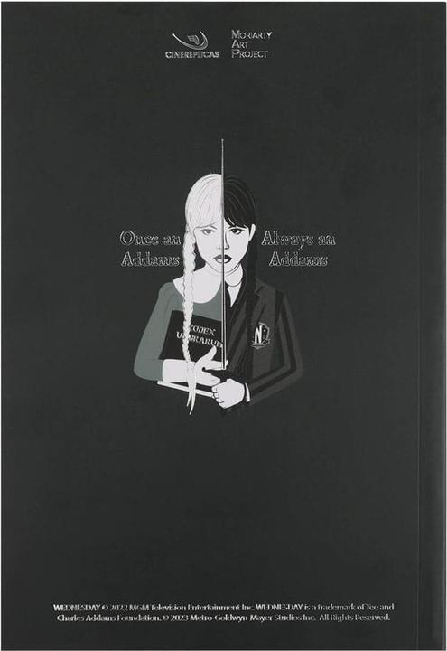 Actual product image Cinereplicas Wednesday Notebook Wednesday with Cello (Lined, Soft cover)