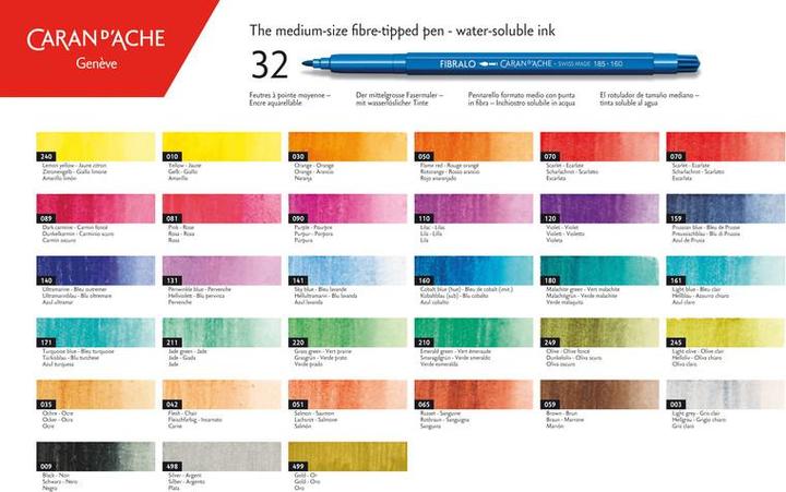 Productafbeelding Caran d'Ache Fibralo Metallschachtel (Veelkleurig, 24 x)