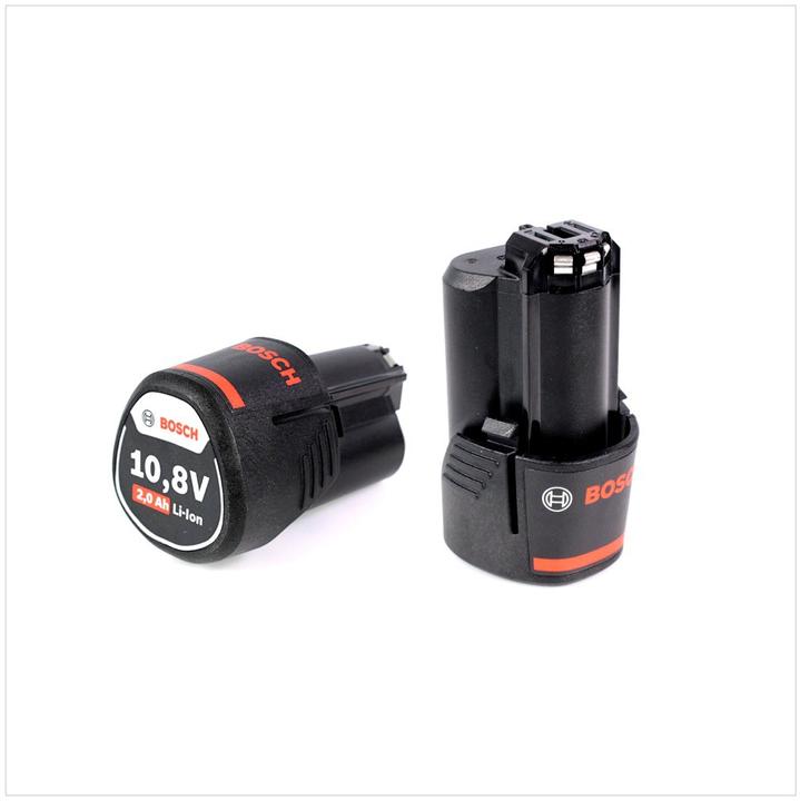 Produktbild Bosch Professional Bosch Starter-Set 10,8 V mit 2 x 10,8V 2 Ah / 2000 mAh Lithium-Ion Professional Akku 2607336879 (10.8 V)