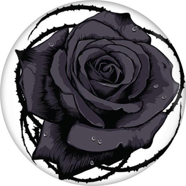 Actual product image Grindstore Rose Badge Sheet Metal