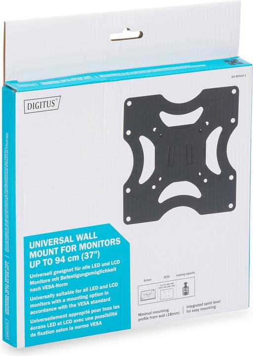 Actual product image Digitus universal wall mount iki 37 inch (Wall, 37", 37 kg)