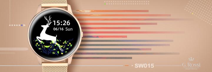 Actual product image Gino Rossi Smartwatch SW015-4 Różowe złoto (SW015-4) (45 mm)