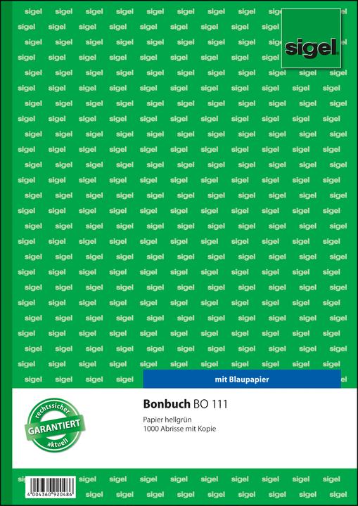 Actual product image Sigel Receipt book, 1000 tear-offs (1000 x)