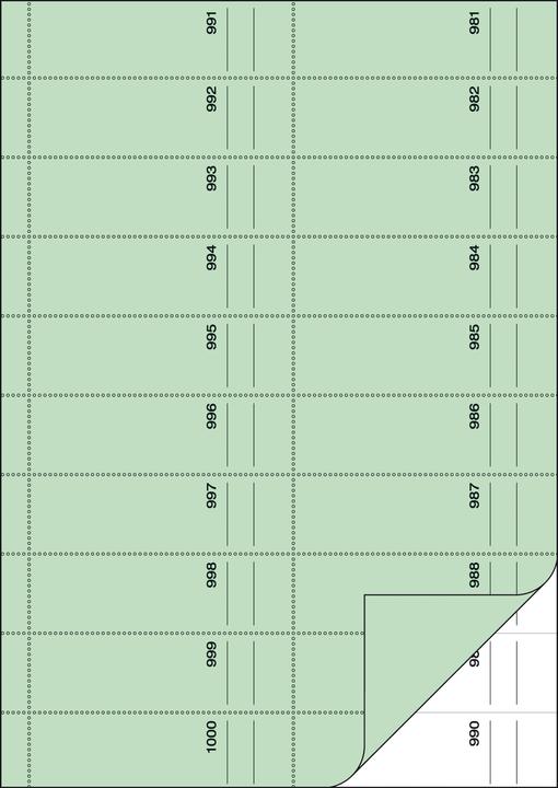 Actual product image Sigel Receipt book, 1000 tear-offs (1000 x)