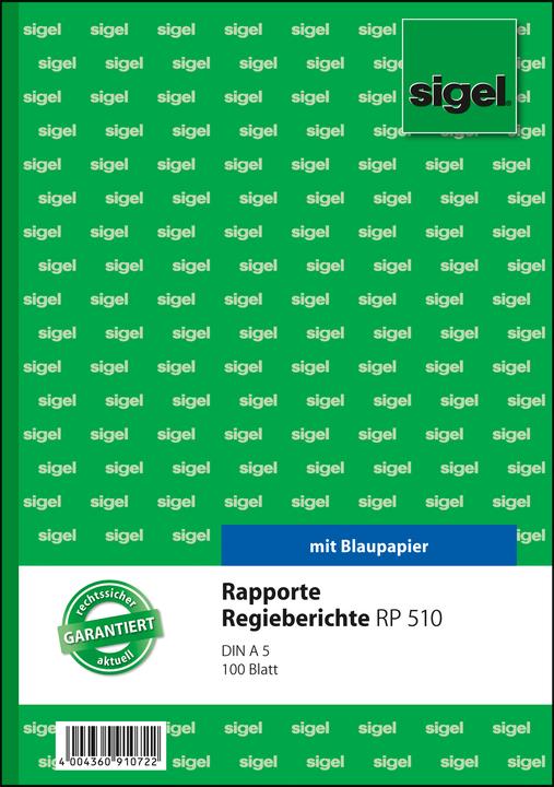 Produktbild Sigel Rapporte/Regieberichte (100 x)