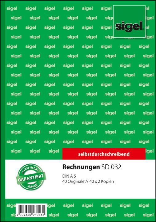 Produktbild Sigel Rechnungen (40 x)