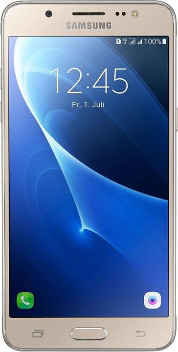 Produktbild Samsung Galaxy J5 (2016) Duos (16 GB, Gold, 5.20", Hybrid Dual SIM, 13 Mpx, 4G)