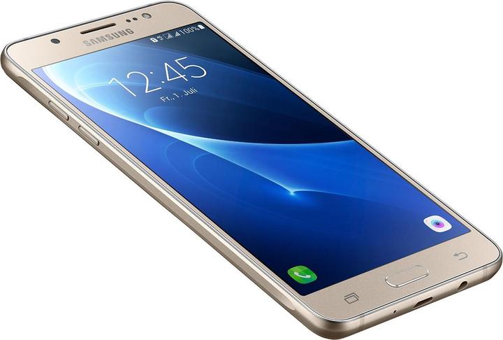 Produktbild Samsung Galaxy J5 (2016) Duos (16 GB, Gold, 5.20", Hybrid Dual SIM, 13 Mpx, 4G)