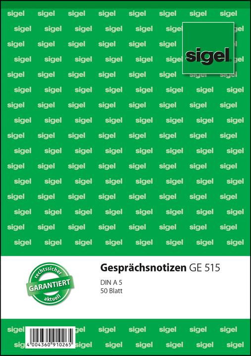 Produktbild Sigel Gesprächsnotizen (50 x)