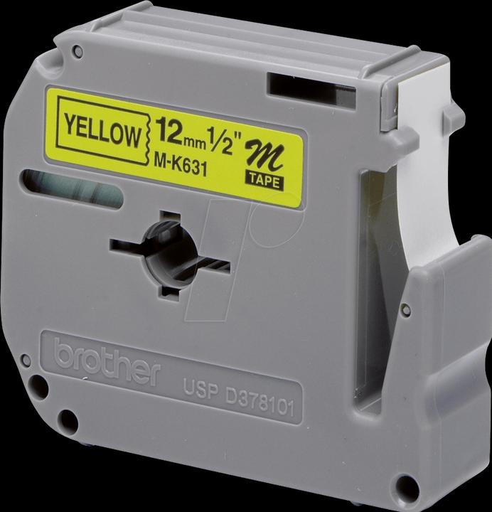 Produktbild Brother M-K631bz (1.20 cm, Gelb, Schwarz)