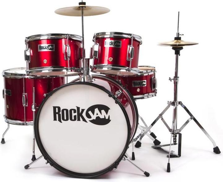 Actual product image PDT RockJam 5-Piece Junior Drum Set Red