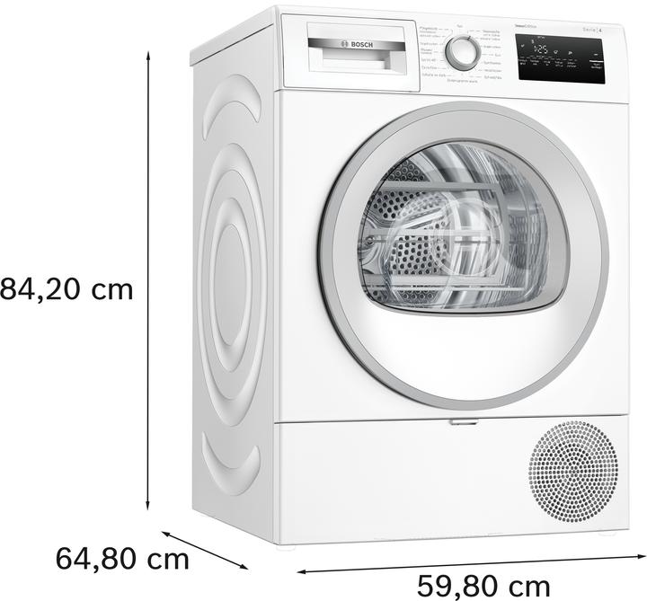 Produktbild Bosch Hausgeräte WTH85VWJN Serie 4 (8 kg, Rechts)