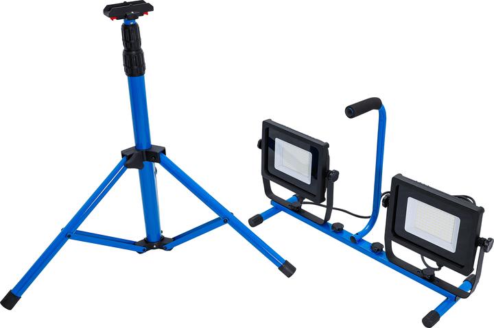 Actual product image BGS Duo-SMD-LED Work Flood Light with Tripod 2 x 70 W (14000 lm)