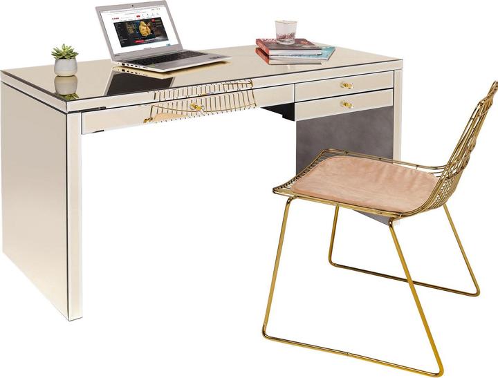 Produktbild Designlife Schreibtisch Luxury Champagne 140x60cm