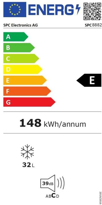 Energy Label SPC 8882 (Stand-alone, 32 l)