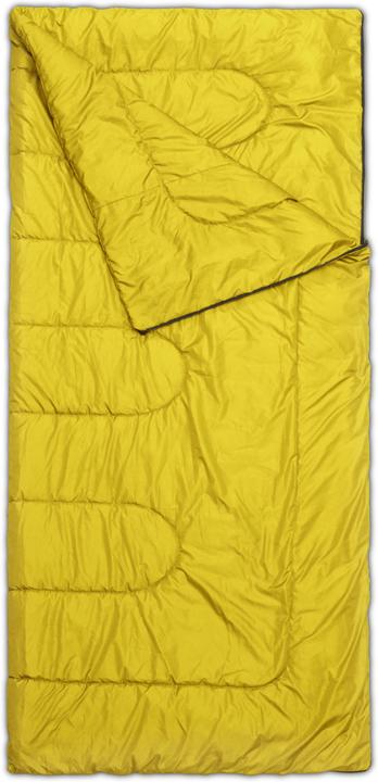 Actual product image Normani 4-in-1 sleeping bag "Antarctica" (zip right) Yellow (220 cm)