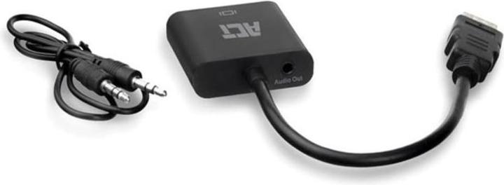 Image du produit 0.15 mètres, adaptateur HDMI-A mâle vers VGA femelle, avec audio (VGA, HDMI, 1.50 cm)