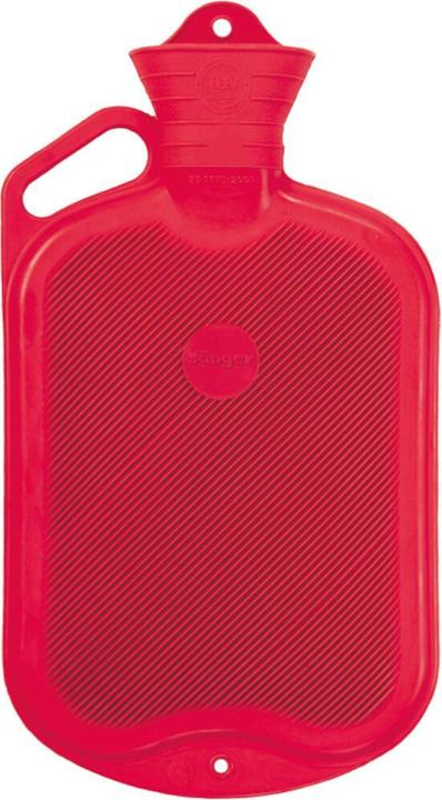 Sänger Wärmflasche mit Griff 2,0 l, rot (0.40 l)