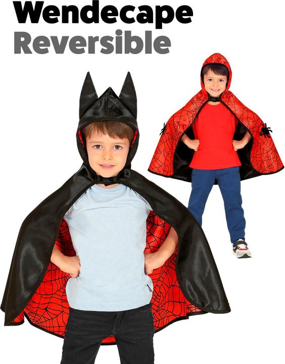 Actual product image Widmann Spiderbat Superhelden Wendecape (116)