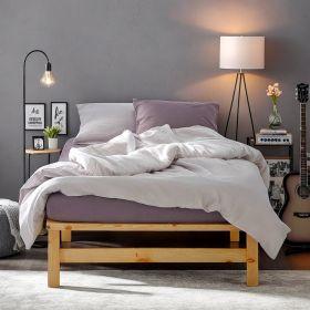 Produktbild Homestyle4u Palettenbett mit Matratze & Lattenrost (90 x 200 cm)