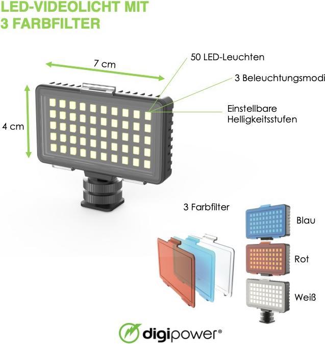 Produktbild DigiPower Insta Fame LED Videolicht (Videoleuchte)
