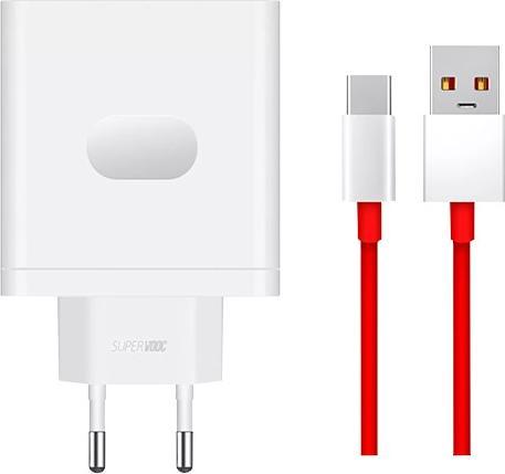 Actual product image OnePlus Charger SUPERVOOC 100W One Port with Cable - White (100 W)