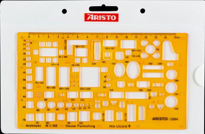 Actual product image Aristo TEMPLATE FURNISHING.1:100 (22.50 cm)