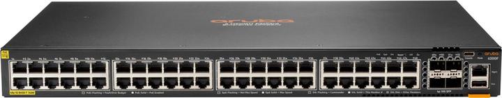 Actual product image Aruba HPE Networking CX 6200F 48G Class-4 PoE 4SFP 740W Switch (48 Ports)