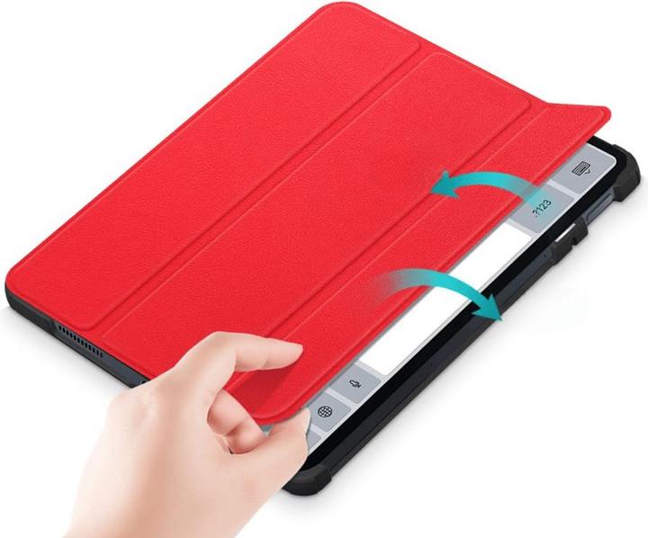 Actual product image Cover-Discount Xiaomi Pad 6 - Tri-fold Smart Case red (Xiaomi Pad 6, Xiaomi Pad 6 Pro)