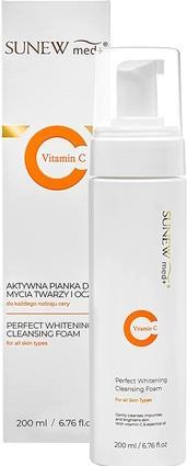 SunewMed+ Sunewmed Perfect Whitening Cleansing Foam Active Face And Eye Cleanser 200Ml (Reinigungsmilch, 200 ml)