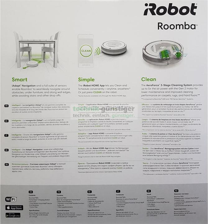 Produktbild iRobot Roomba 895 Saugroboter, kupfer