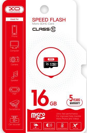 Produktbild xO memory card 16GB microSDHC cl. 10 (16 GB, microSDHC)