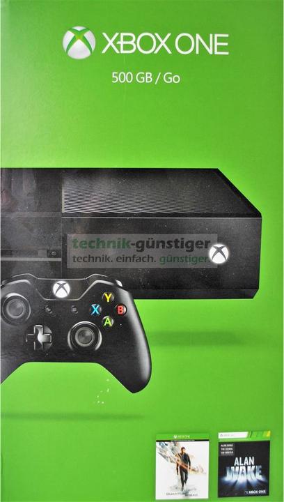 Actual product image Microsoft XBOX One 500GB Bundle, Quantum Break and Alan Wake