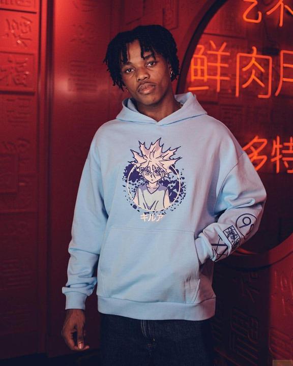 Actual product image Hunter x Hunter jumper à capuche Graphic Blue (S) (S)
