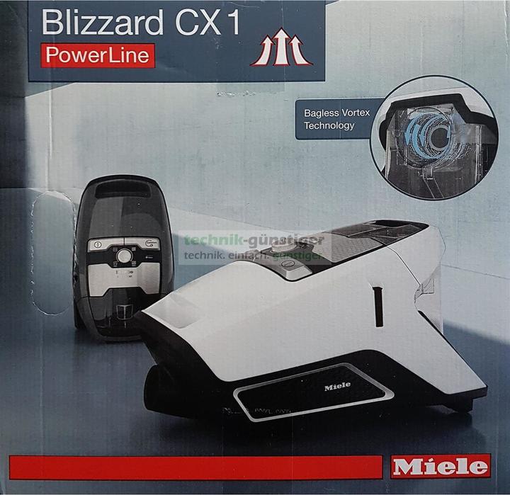 Produktbild Miele Blizzard CX1 PowerLine Staubsauger ohne Beutel SKRF3, grau