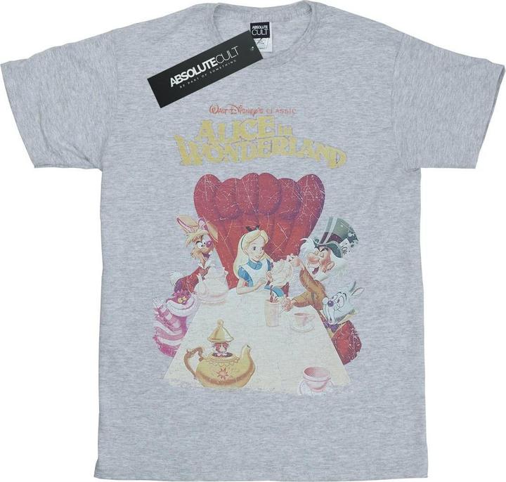 Disney Alice In Wonderland Retro Poster TShirt Mädchen