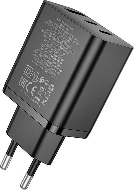 Image du produit Hoco Adapter N50 Scenery PD45W(2C1A) charger(EU) Black (45 W)