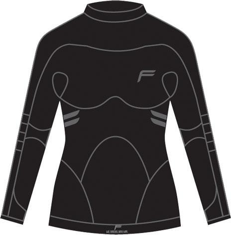 Fuse Damen Sicherungsfusepro -T -Shirt 280 Langarm / XL Schwarz (XL)