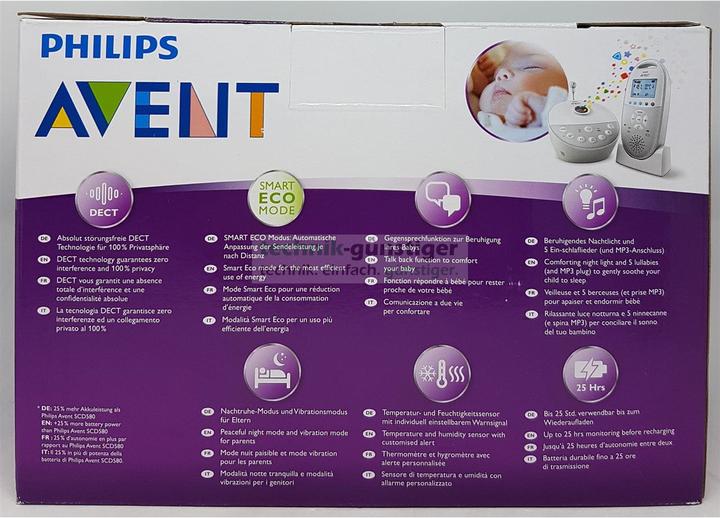 Productafbeelding Philips Avent Babyfoon SCD585/26 DECT Sterrenhemel (Video & Audio, 330 m)