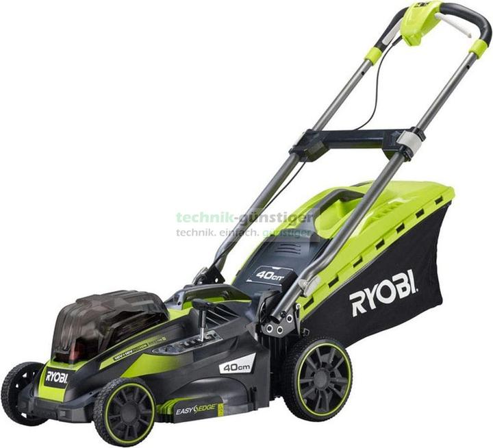 Ryobi Akku-Rasenmäher RLM18X41H240, 2x 18V, 40 cm Schnittbreite, 5-stufige zentrale... (Akkubetrieb)