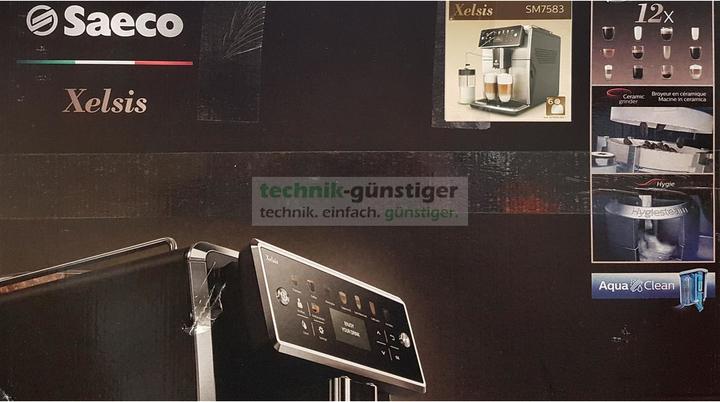 Actual product image Philips Saeco Xelsis SM7583/00 fully automatic coffee machine, 12 coffee specialities, LED display with...