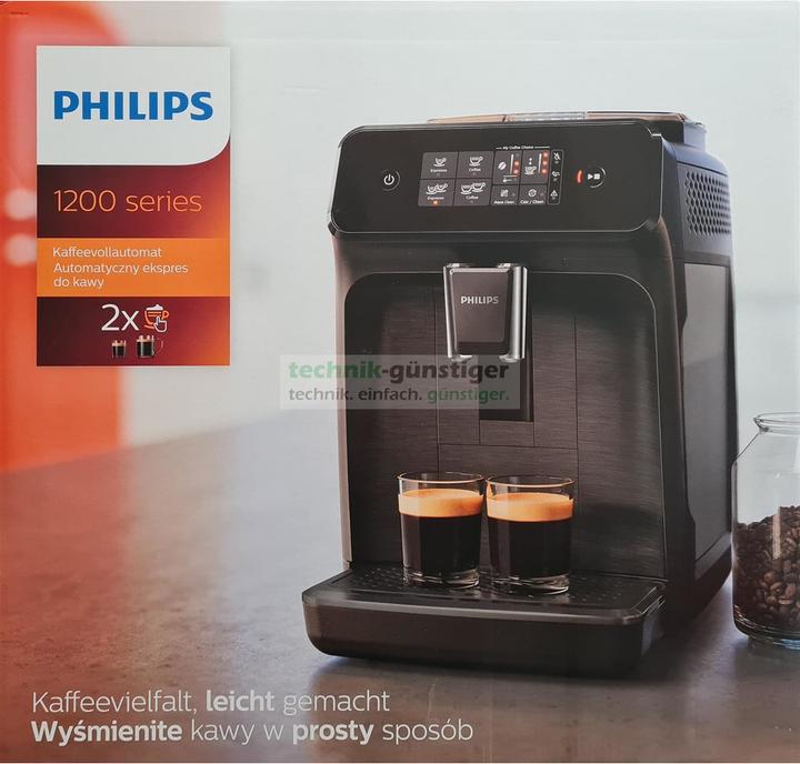 Produktbild Philips Series 1200 EP1200/00 Kaffeevollautomat Espressomaschine, schwarz