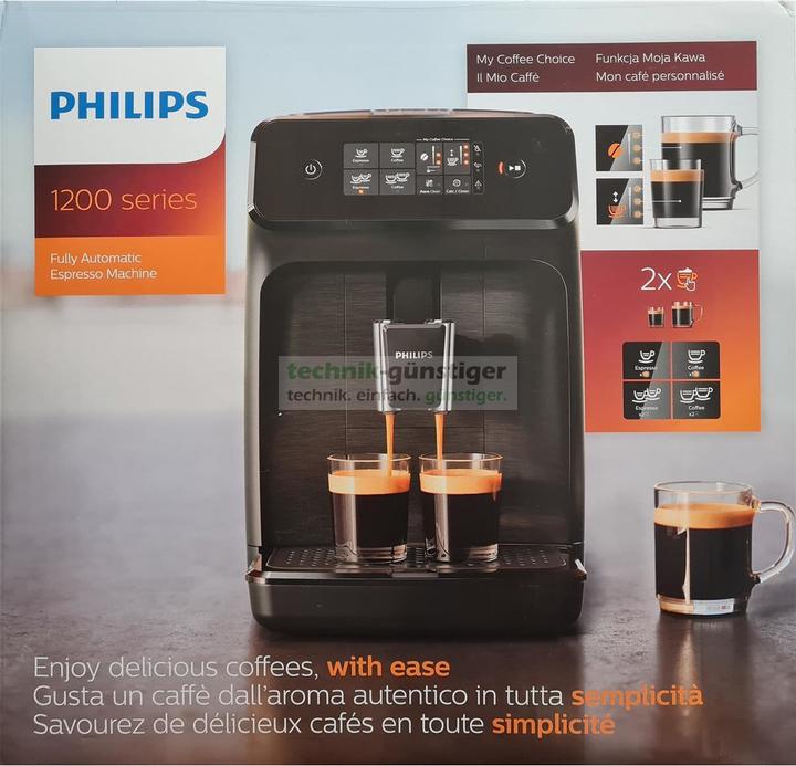 Produktbild Philips Series 1200 EP1200/00 Kaffeevollautomat Espressomaschine, schwarz