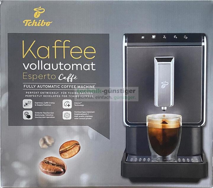 Tchibo Esperto Caffè 1.1 volautomatisch koffiezetapparaat (19 bar, 1470 Watt), antraciet