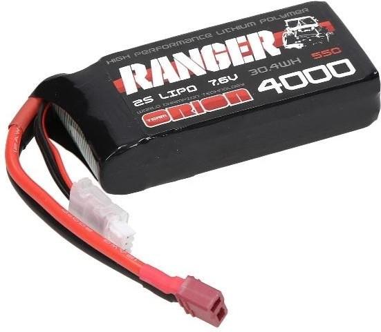 Immagine prodotto Team Orion Batteria LiPo 2S 55C Ranger Crawler HV Shorty (7.6V/4000mAh) (7.60 V, 4000 mAh)
