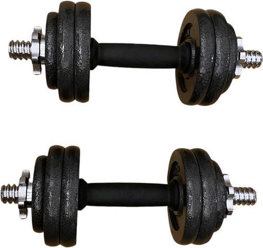 Gym Universe 15kg chrome dumbbell set with case (2 x 1.5 kg, 8 x 1.25 kg, 4 x 0.5 kg)