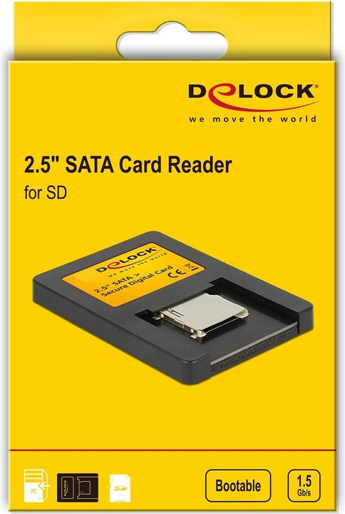 Immagine prodotto Delock Convertitore HDD SATA da 2,5" > Scheda Secure Digital (SATA)